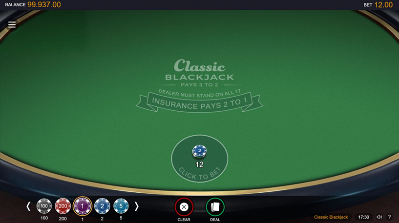blackjack classic