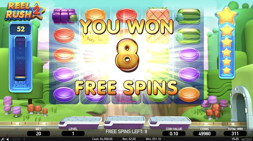 reel rush free spins