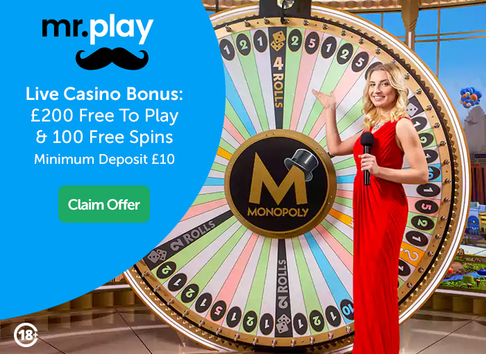 Mr Play Live Casino: Game Shows, Sweet Bonanza, Monopoly Live Casino