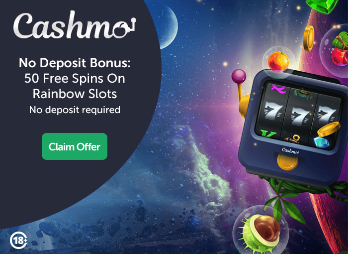 Cashmo No Deposit Casino Bonus: 50 Free Spins On Rainbow Slots