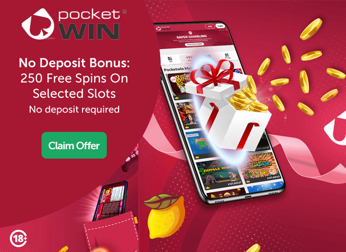 Pocketwin No Deposit Bonus: 250 Free Spins On Selected Slots