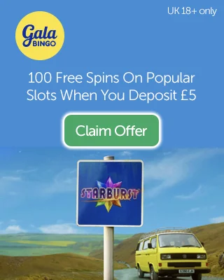 Gala Bingo: Deposit £5 To Get 100 Free Spins On Big Banker Slot