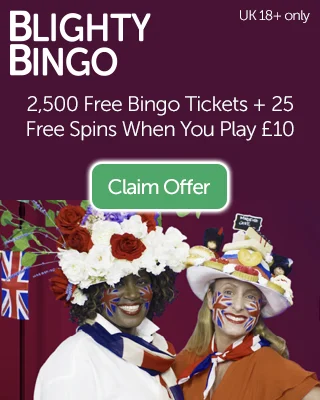 Blighty Bingo: 2,500 Free Bingo Tickets And 25 Free Spins For New Players