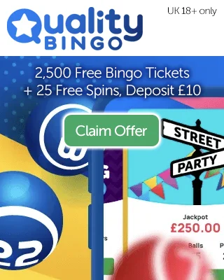 Quality Bingo: Get 2,500 Free Bingo Tickets And 25 Free Spins As A New Player