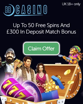 BBCasino: Get 50 Free Spins And Up To £300 Free As A Deposit Match Bonus