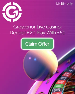 Grosvenor Casino: Deposit £20 As A New Player And Get £50 To Spend On Live Casino