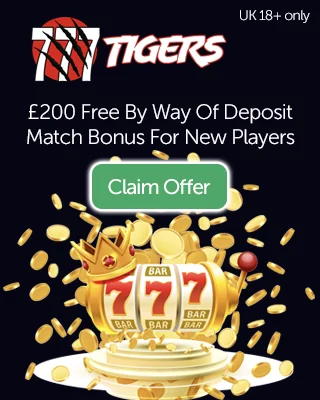 777Tigers: Get £200 Free In Deposit Match When You Join As A New Player