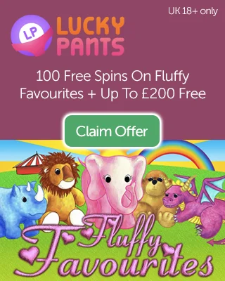 Luck Pants Bingo: Get 100 Free Spins On Fluffy Favourites Slot And Up To £200 Free