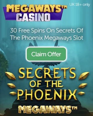 Megaways Casino: Get 30 Free Spins On Secrets Of The Phoenix Megaways Slot