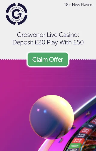 Grosvenor Casino: Up To £100 Free When You Sign As A New Member, Minimum Deposit £10