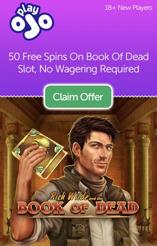 Playojo: Get 50 Free Spins On Book Of Dead When You Deposit £10