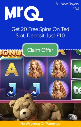 Mrq: 20 Free Spins On Ted Slot, Deposit £10