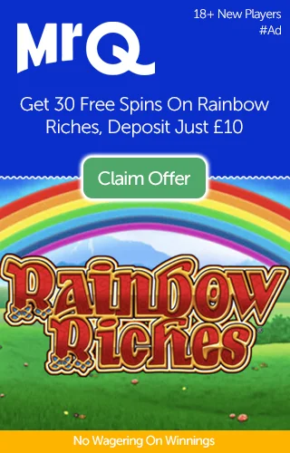 Mrq: 30 Free Spins On Rainbow Riches Slot, Deposit £10