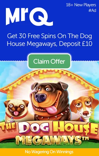 Mrq: 30 Free Spins On The Dog House Megaways, Deposit £10