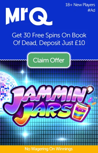 MrQ: 30 Free Spins On Jammin' Jars Slot, Deposit £10