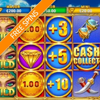 £100 Free Bonus + 20 Spins on Sahara Riches Cash Collect