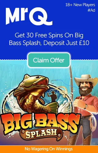 Mrq: 30 Free Spins On Big Bass Splash, No Wagering On Winnings, Deposit £10