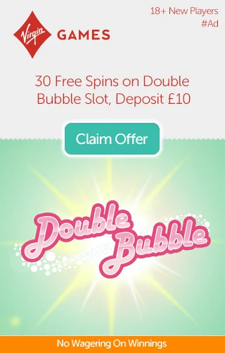 Virgin Games: 30 Free Spins On Double Bubble When You Deposit £10