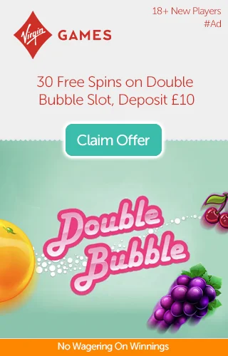 30 Free No Wagering Spins On Double Bubble Slot For New UK Players