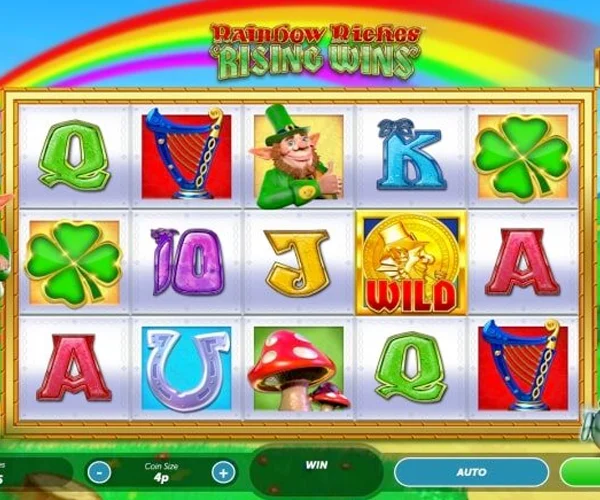 Rainbow Riches Rising Wins Slot Game Screenshot