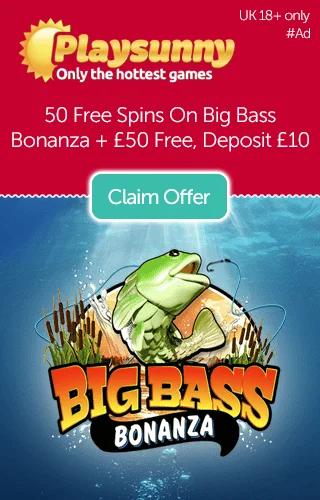 50 Free Spins On Big Bass Bonanza Plus £50 Free When You Deposit £10