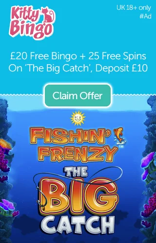 £20 Free Bingo And 25 Free Spins On Fishin' Frenzy The Big Catch