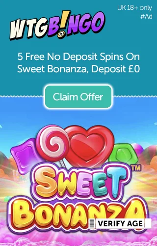 Image Showing 5 Free No Deposit Spins on Sweet Bonanza When You Verify by Debit Card