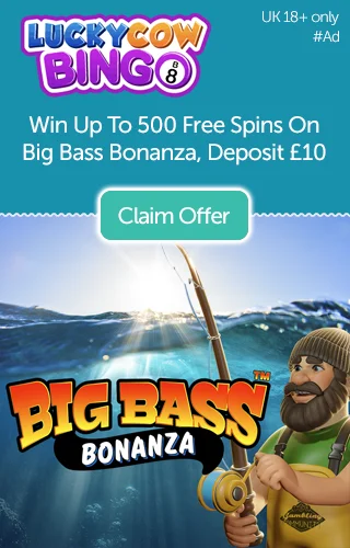 Won Up to 500 Free Spins on Big Bass Bonanza with Lucky Cow Bingo