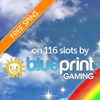 Free Spins on over 100 Blueprint Gaming Slots