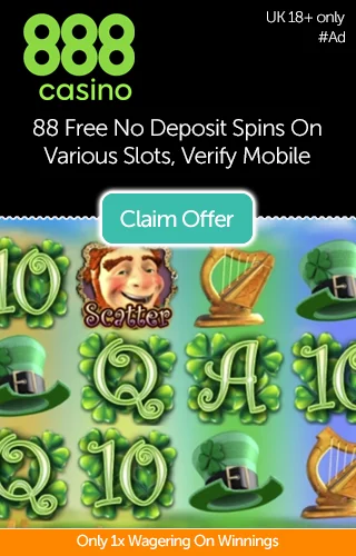 Grab 88 Free Spins On Various Slots + £100 Free Deposit Match Bonus