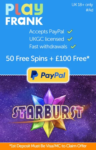 Play Frank Accepts PayPal for Depositing and Withdrawal of Casino Funds