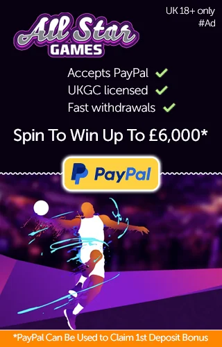 Deposit And Withdraw Using Paypal At All Star Games Casino And Slots