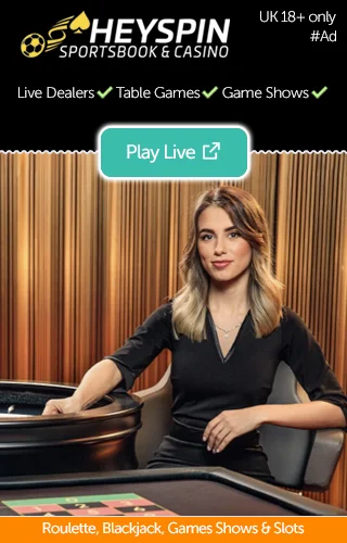 Play Live Casino Games and Game Shows at HeySpin