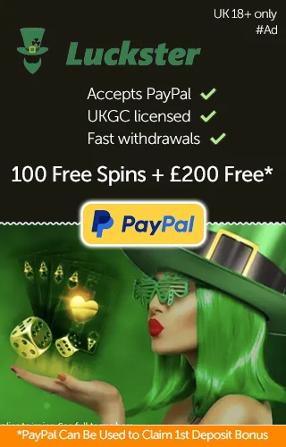 Luckster Casino Allows Deposits And Withdrawals With Paypal