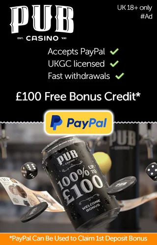 Pub Casino Accepts Paypal As A Deposit And Withdrawal Method