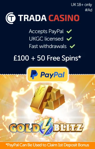 Trada Accepts Paypal At Their Online Casino