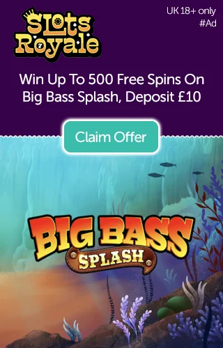 Win Up to 500 Free Spins on Big Bass Splash Deposit Just £10