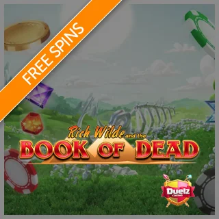 £100 Free Bonus Up for Grabs + 100 Free Spins on Book of Dead from Duelz Casino UK