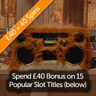 £40 Free to Spend on 15 Popular Slots plus an Extra 40 Free Spins on Luck o’ The Irish