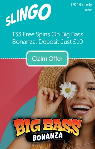 Grab Yourself 133 Free Spins On Big Bass Bonanza Slot When You Sign Up At Slingo.com