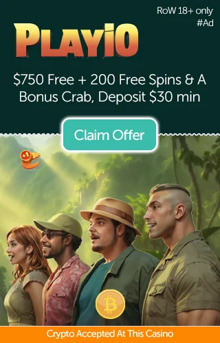 Grab $750 CAD or AUD or €750 +200 and Free Spins from Playio Casino Today