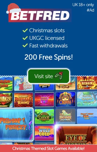 Christmas Themed Slots At Betfred Casino