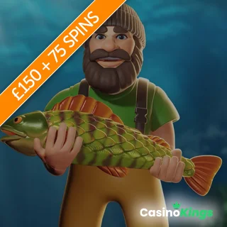 Grab up to £150 Deposit Match +75 Free Spins on Big Bass Bonanza From Casino Kings