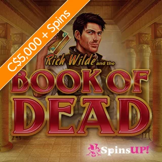 300 Book of Dead Spins and Up to C$5,000 for Canadian Players Joining SpinsUp Casino