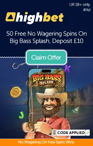 Highbet Logo With A Promo Underneath Reading: Highbet Logo With A Promo Underneath Reading: