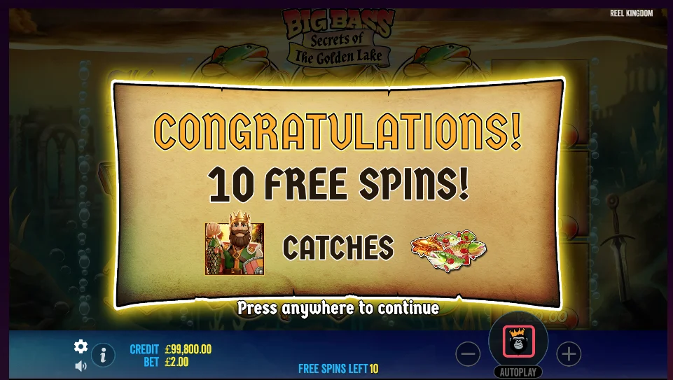 Big Bass Secrets of the Golden Lake Screenshot 2