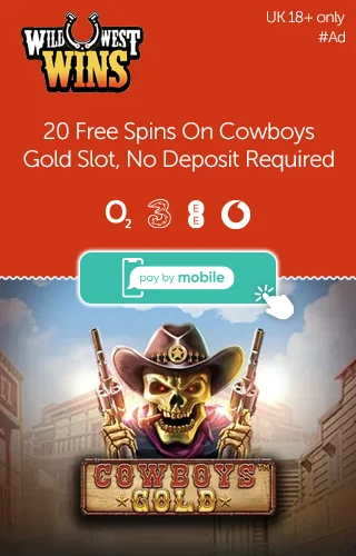 Wild West Wins Is a Pay by Phone Online Casino
