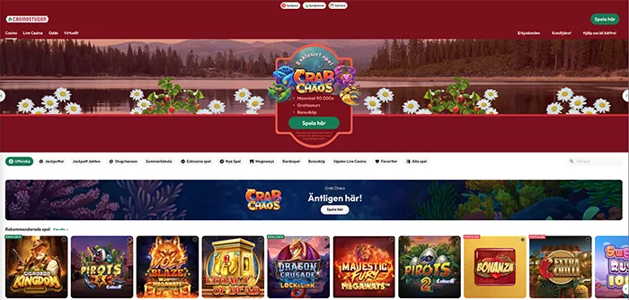 Casinostugan Home Page Screenshot Casinostugan Home Page Screenshot