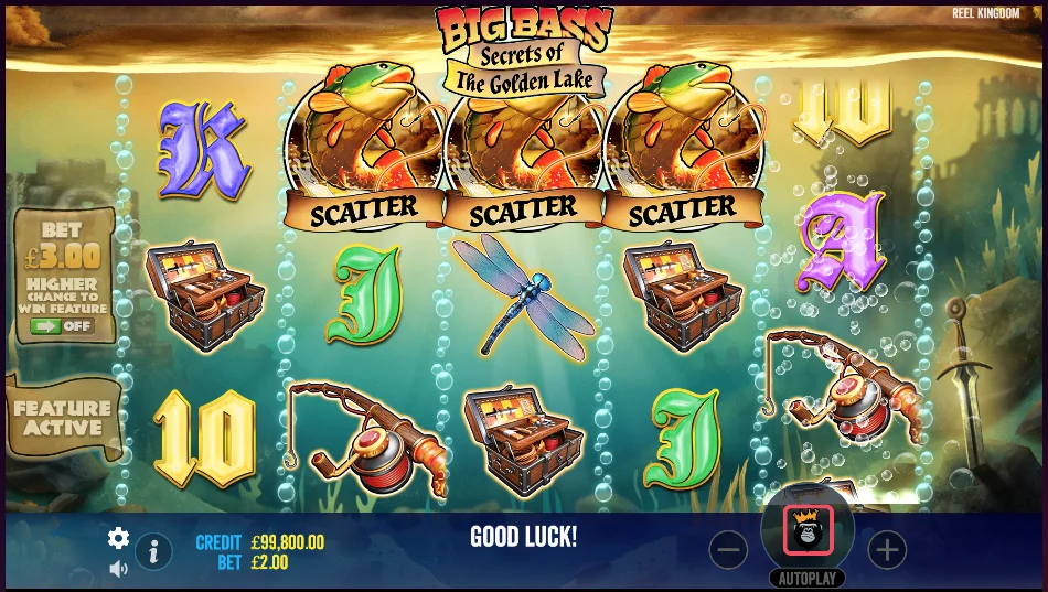 Big Bass: Secrets of the Golden Lake Scatter Symbols
