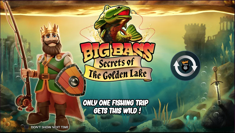Big Bass: Secrets of the Golden Lake Welcome Screen